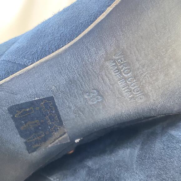 NEW Free People Studded Dakota Western Boho Suede Heel Boot 38 - Picture 4 of 7